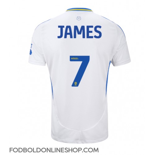 Leeds United Daniel James #7 Hjemmebanetrøje 2024-25 Kortærmet